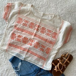 Lush embroidered top